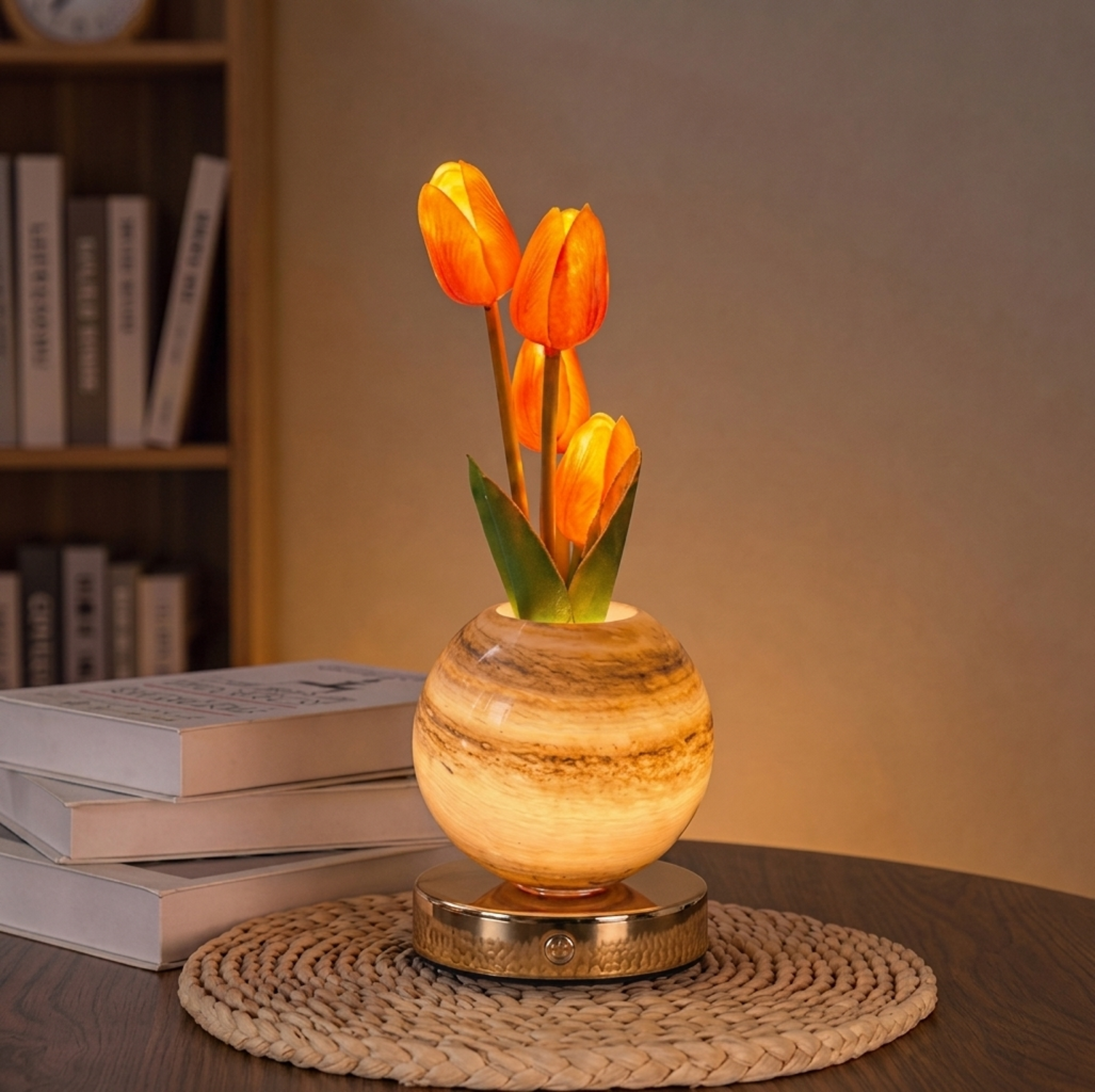 Lampara LED de Tulipanes