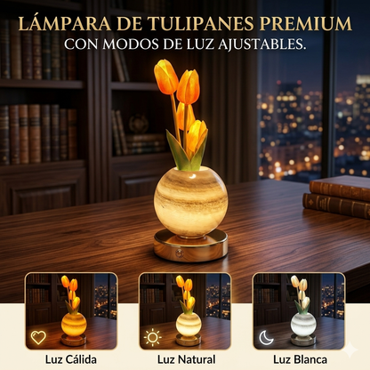 Lampara LED de Tulipanes