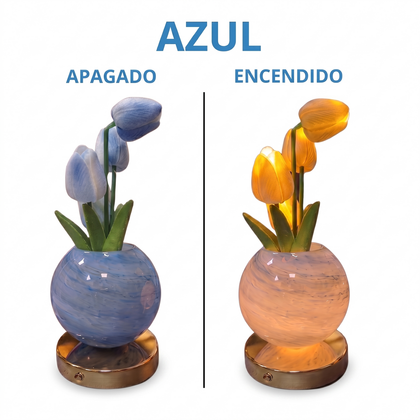 Lampara LED de Tulipanes