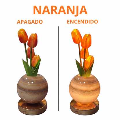 Lampara LED de Tulipanes