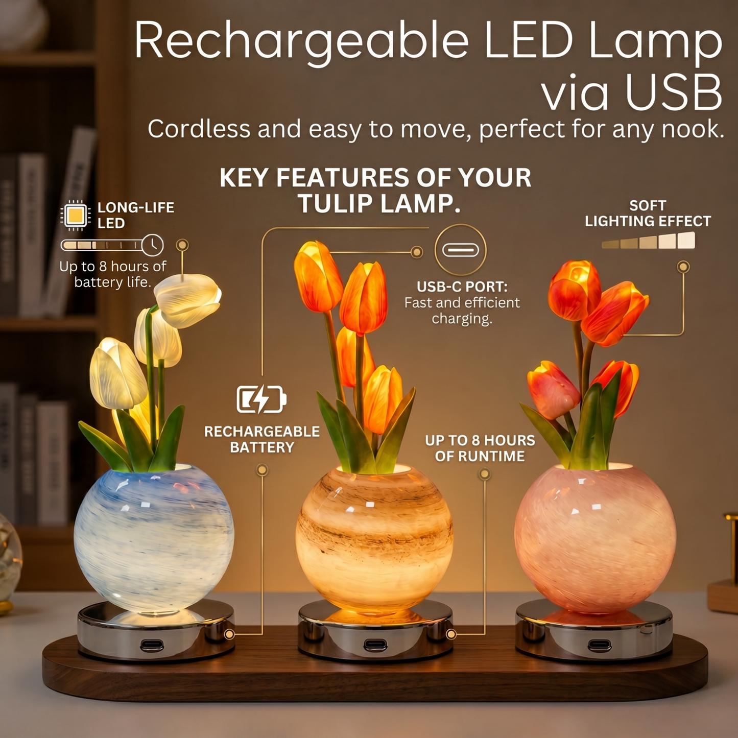 Tulip LED Lamp